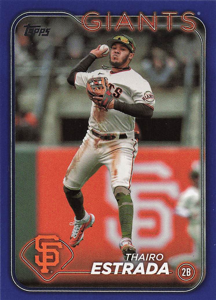 2024 Topps Baseball Royal Blue Thairo Estrada #290