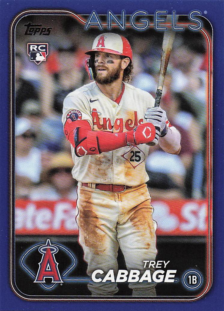 2024 Topps Baseball Royal Blue Trey Cabbage #321