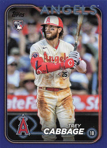 2024 Topps Baseball Royal Blue Trey Cabbage #321