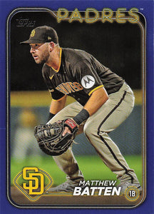 2024 Topps Baseball Royal Blue Matthew Batten #384