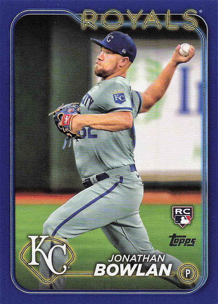 2024 Topps Baseball Royal Blue Jonathan Bowlan #399 Rookie