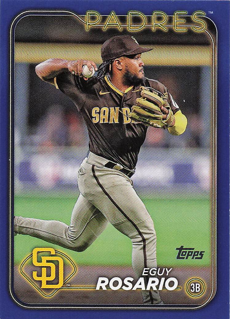 2024 Topps Baseball Royal Blue Eguy Rosario #414