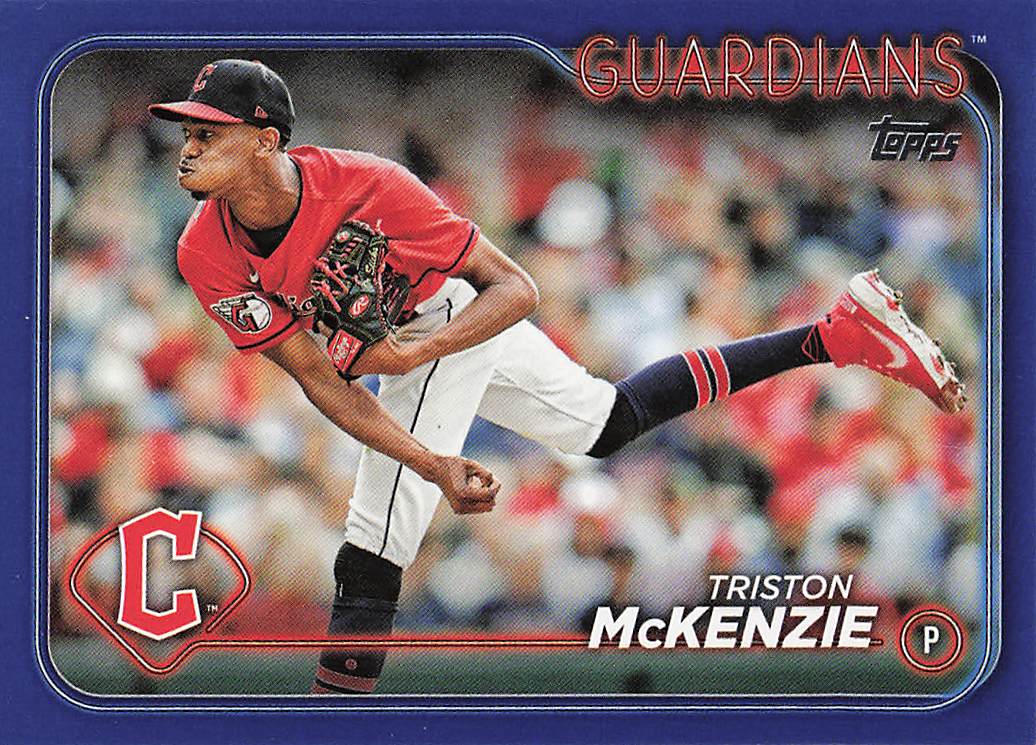 2024 Topps Baseball Royal Blue Triston McKenzie #449