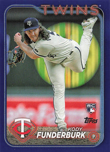 2024 Topps Baseball Royal Blue Kody Funderburk #538 Rookie
