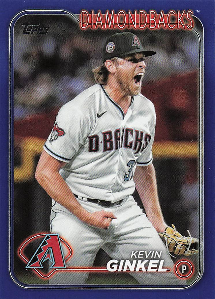 2024 Topps Baseball Royal Blue Kevin Ginkel #572
