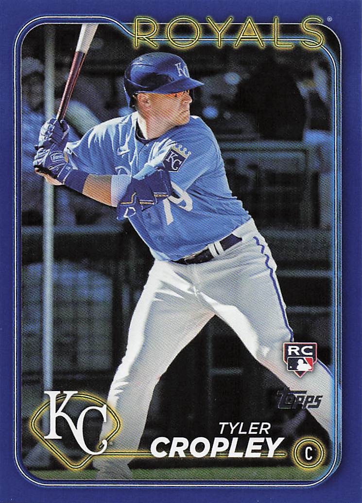 2024 Topps Baseball Royal Blue Tyler Cropley #612 Rookie