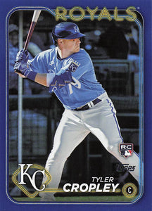 2024 Topps Baseball Royal Blue Tyler Cropley #612 Rookie