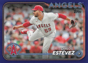 2024 Topps Baseball Royal Blue Carlos Estévez #634