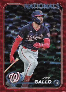 2024 Topps Update Baseball Red Crackle Foilboard 002/199 Joey Gallo #US136