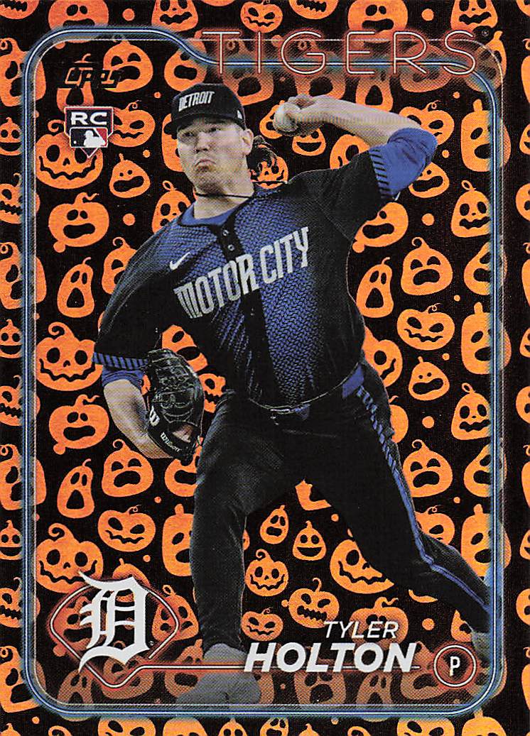 2024 Topps Update Baseball Holiday Jack O'Lanterns Tyler Holton #US33 Rookie
