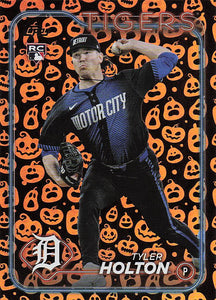 2024 Topps Update Baseball Holiday Jack O'Lanterns Tyler Holton #US33 Rookie