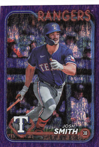 2024 Topps Update Baseball Purple Holofoil 702/799 Josh Smith #US207