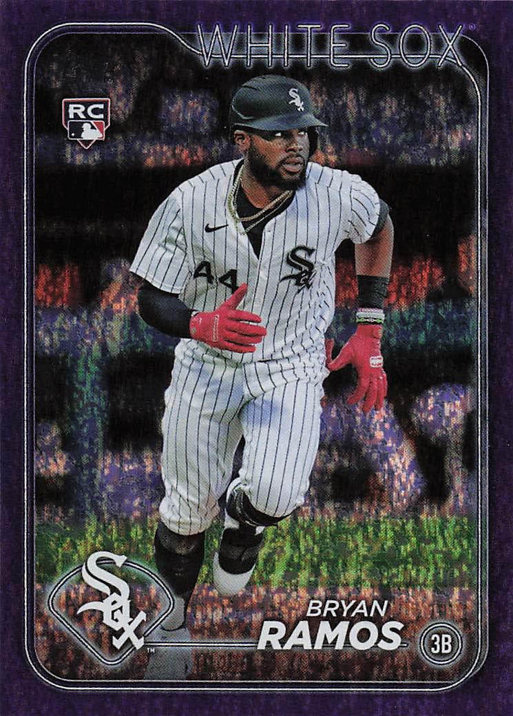 2024 Topps Update Baseball Purple Holofoil 613/799 Bryan Ramos #US51 Rookie