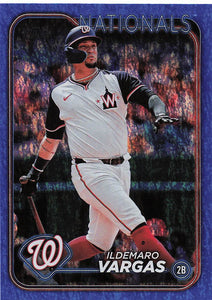 2024 Topps Update Baseball Blue Holofoil 957/999 Ildemaro Vargas #US303