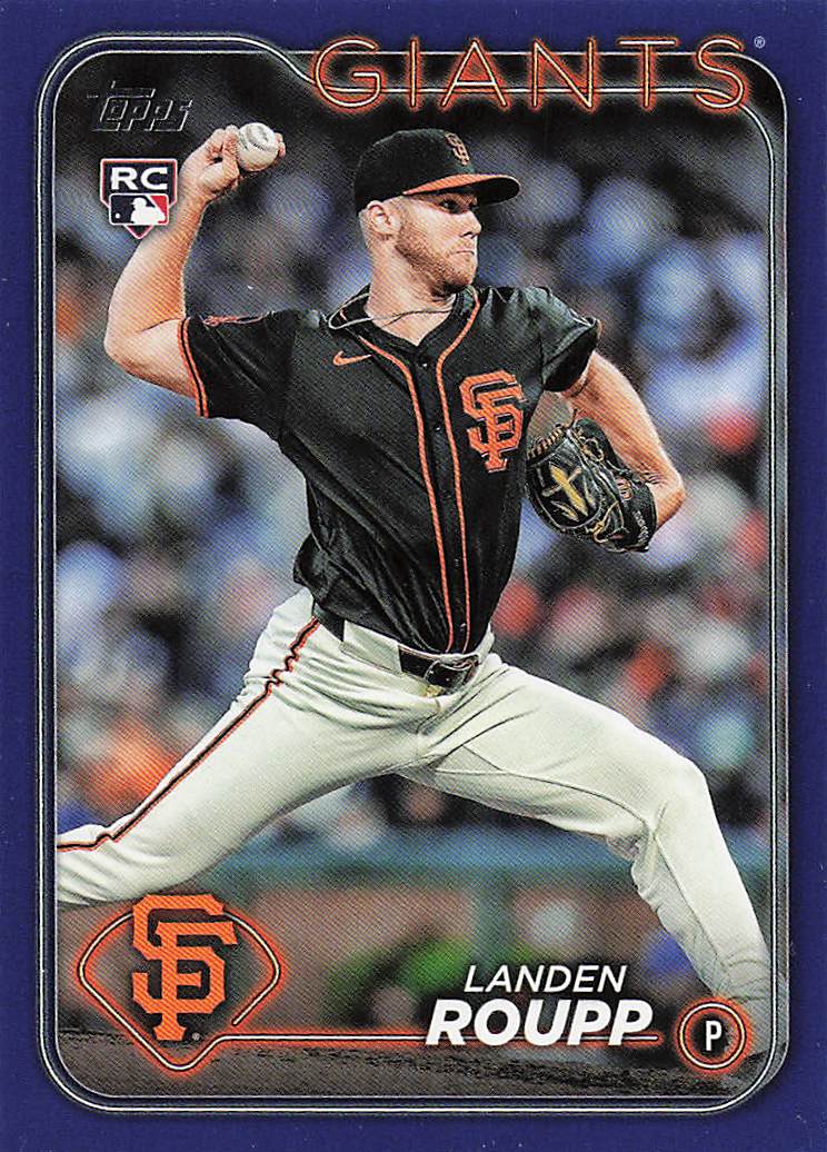 2024 Topps Update Baseball Royal Blue Landen Roupp #US186 Rookie