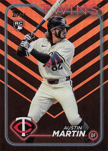 2024 Topps Update Baseball Holiday Austin Martin #US96 Rookie