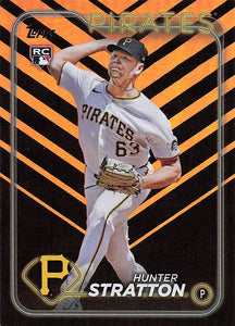 2024 Topps Update Baseball Holiday Hunter Stratton #US348 Rookie