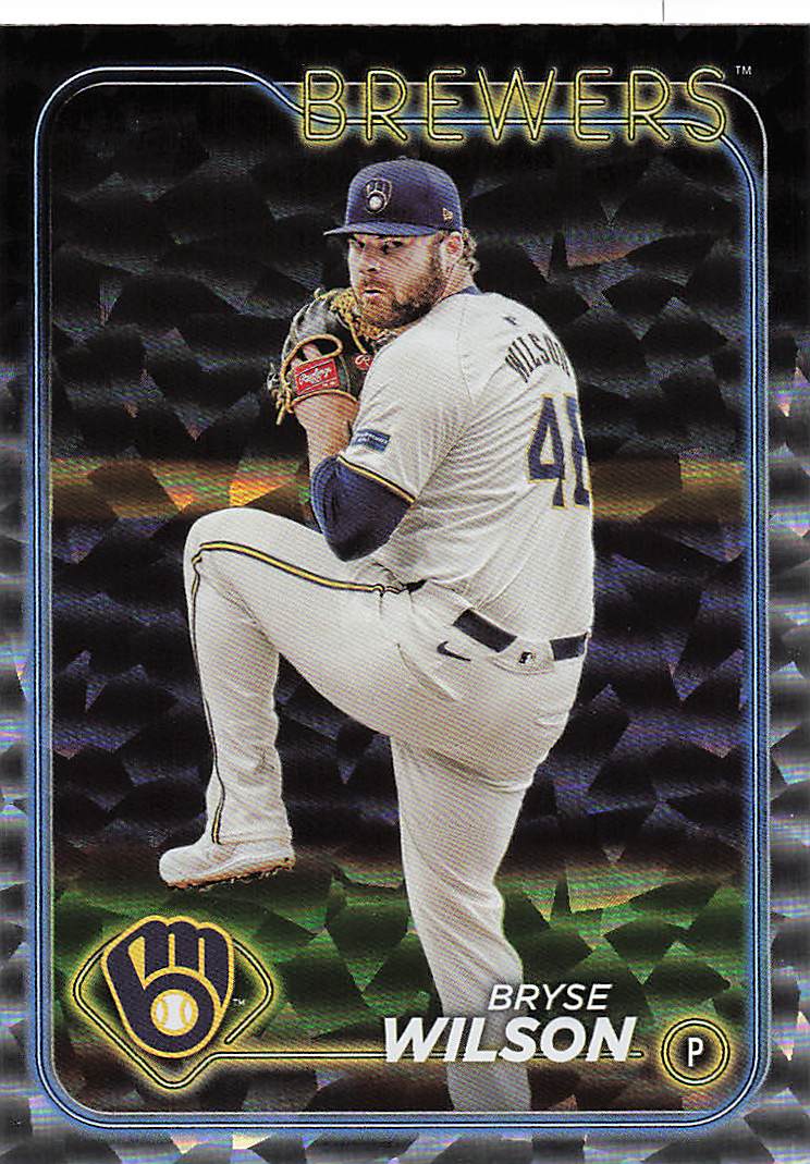 2024 Topps Update Baseball Silver Crackle Foilboard Bryse Wilson #US45