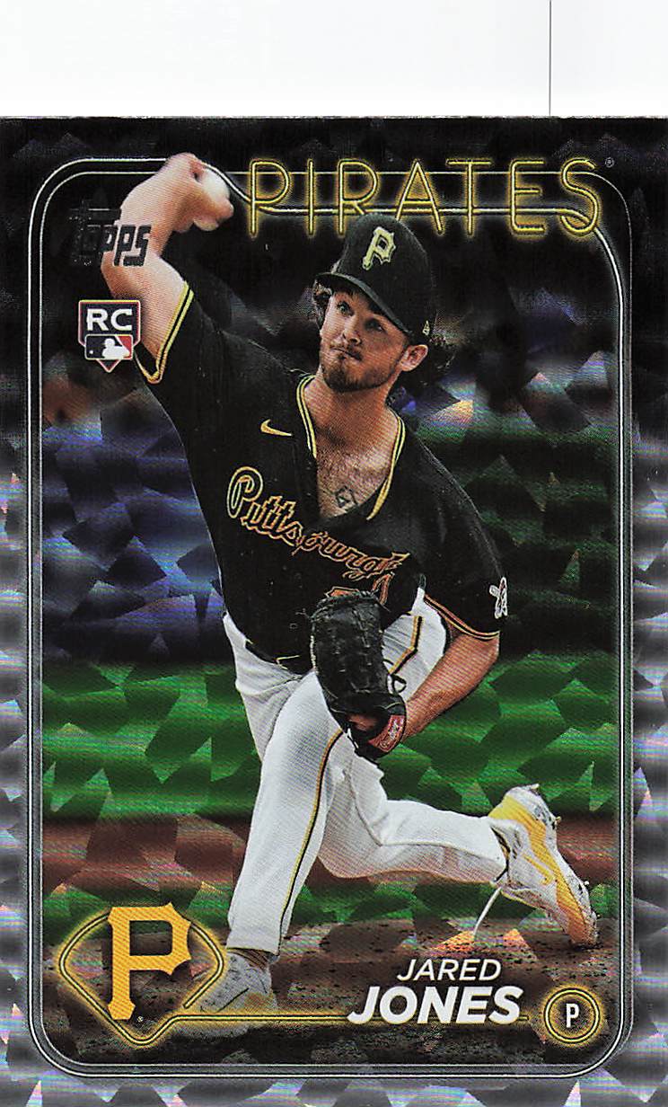 2024 Topps Update Baseball Silver Crackle Foilboard Jared Jones #US49 Rookie