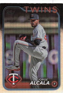 2024 Topps Update Baseball Rainbow Foil Jorge Alcala #US4