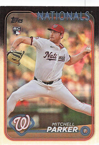 2024 Topps Update Baseball Rainbow Foil Mitchell Parker #US5 Rookie
