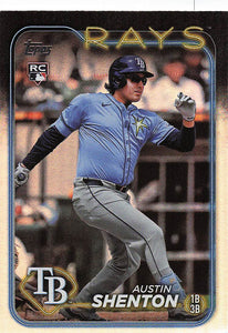 2024 Topps Update Baseball Rainbow Foil Austin Shenton #US275 Rookie