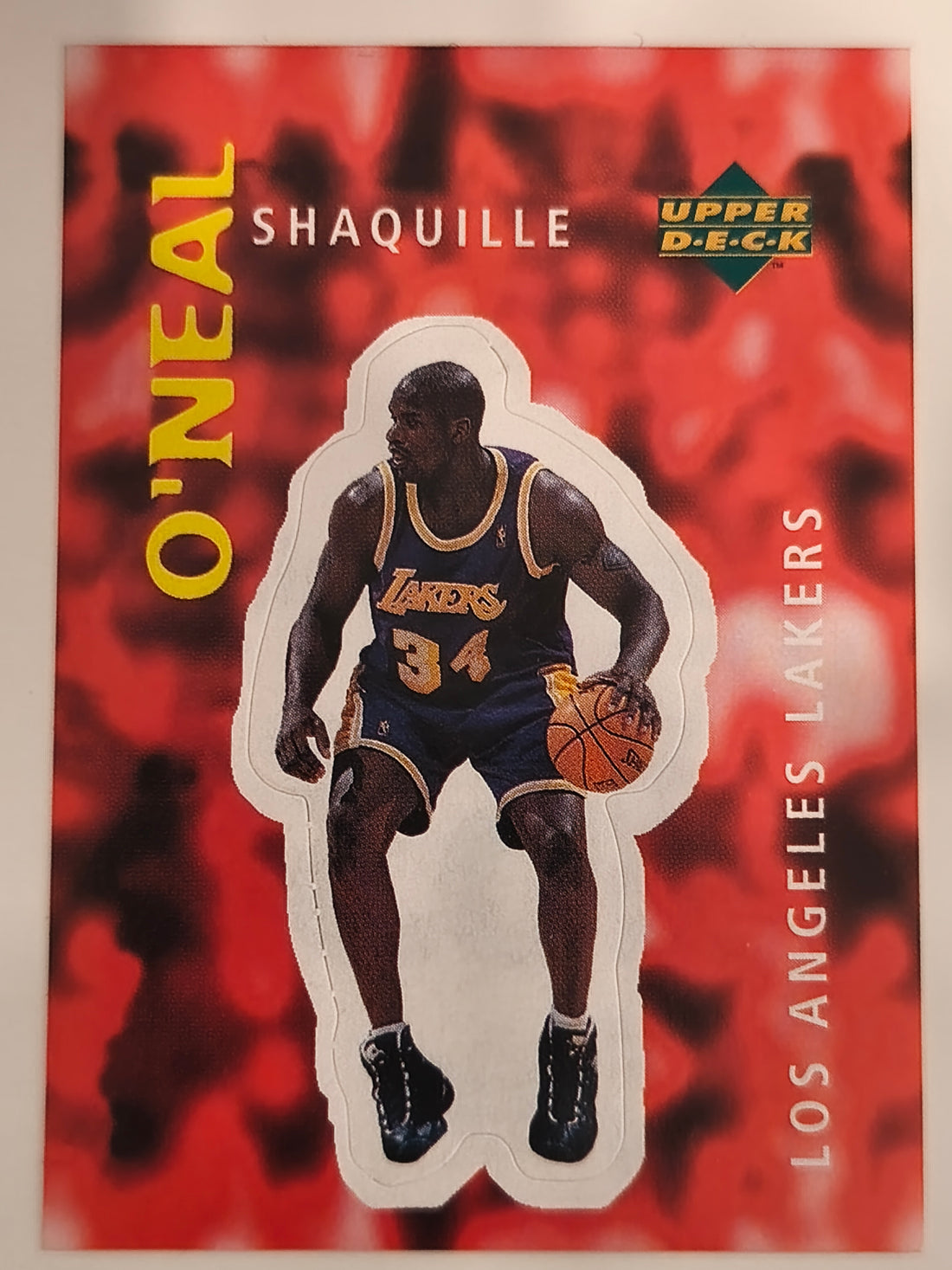 1997-98 Upper Deck NBA Stickers (European) Basketball Shaquille O'Neal #63