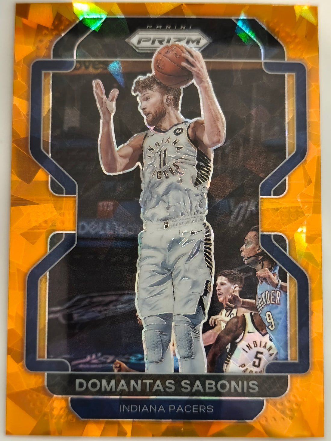 2021-22 Panini Prizm Basketball Orange Ice Domantas Sabonis #183