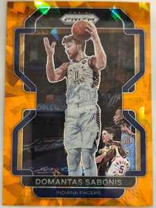 2021-22 Panini Prizm Basketball Orange Ice Domantas Sabonis #183