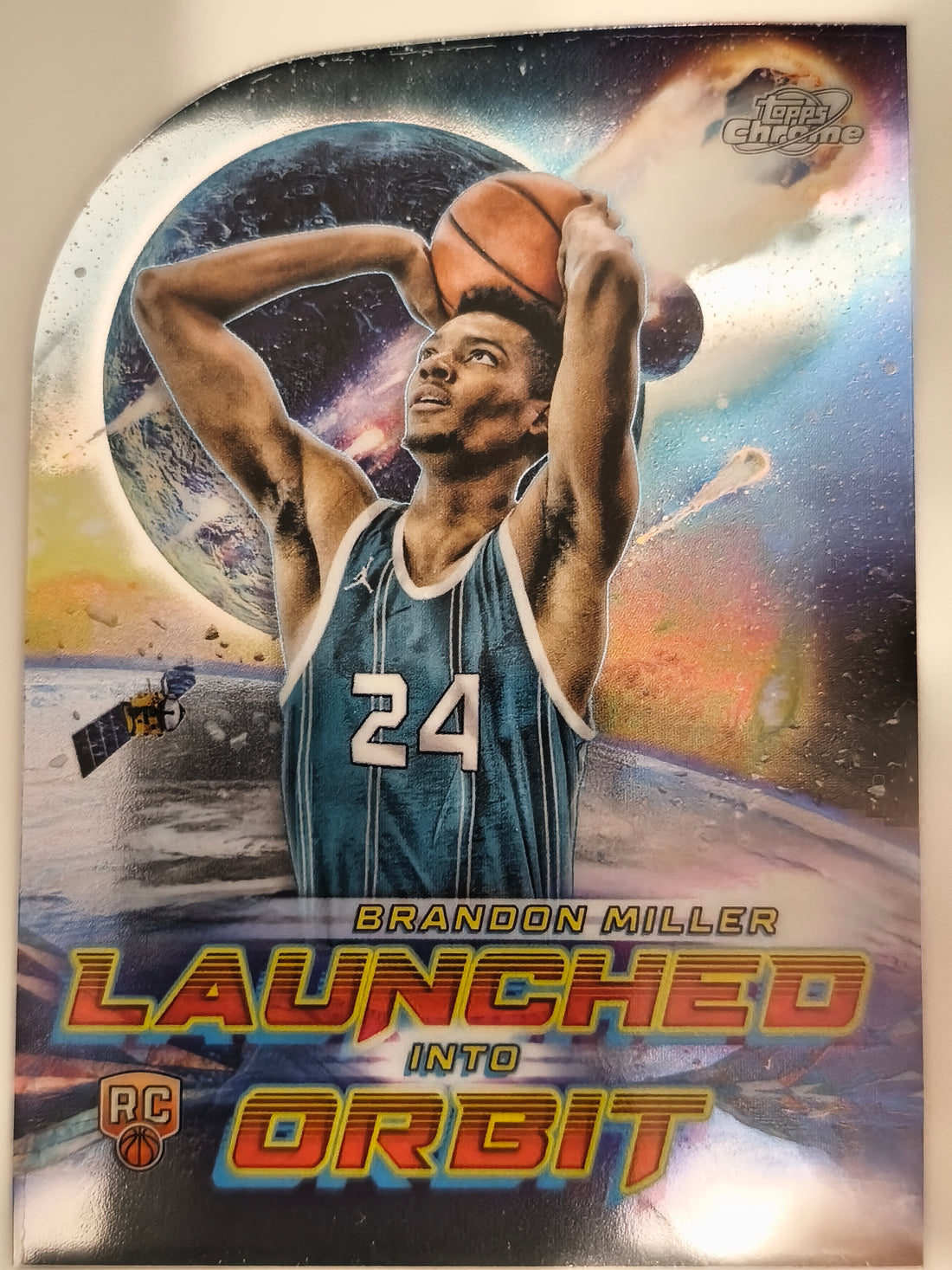 2023-24 Topps Chrome Cosmic Basketball Launched Into Orbit Brandon Miller #LIO-3