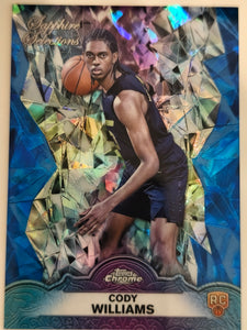 2024-25 Topps Chrome Sapphire Selections Cody Williams #SS-8 RC