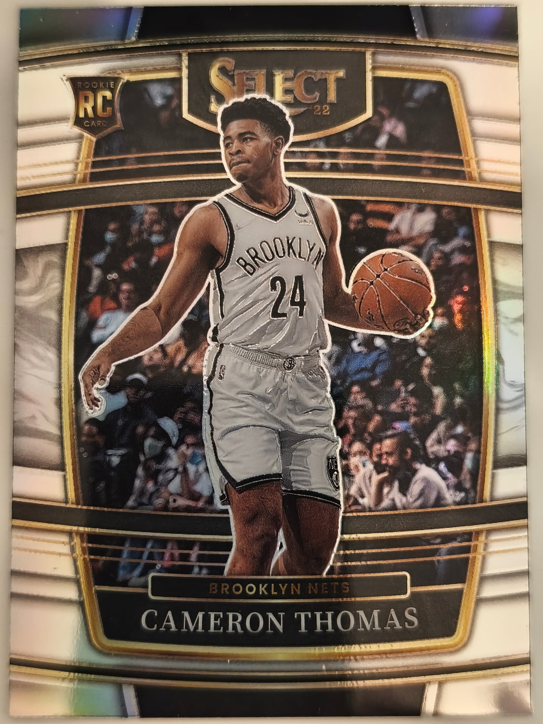 2021-22 Panini Select Basketball Silver Prizms Cameron Thomas #21 Rookie