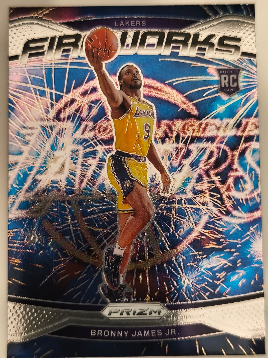 2024-25 Panini Prizm Basketball Fireworks Bronny James Jr. #14