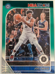 2019-20 Hoops Premium Stock Basketball Prizms Green Joel Embiid #145