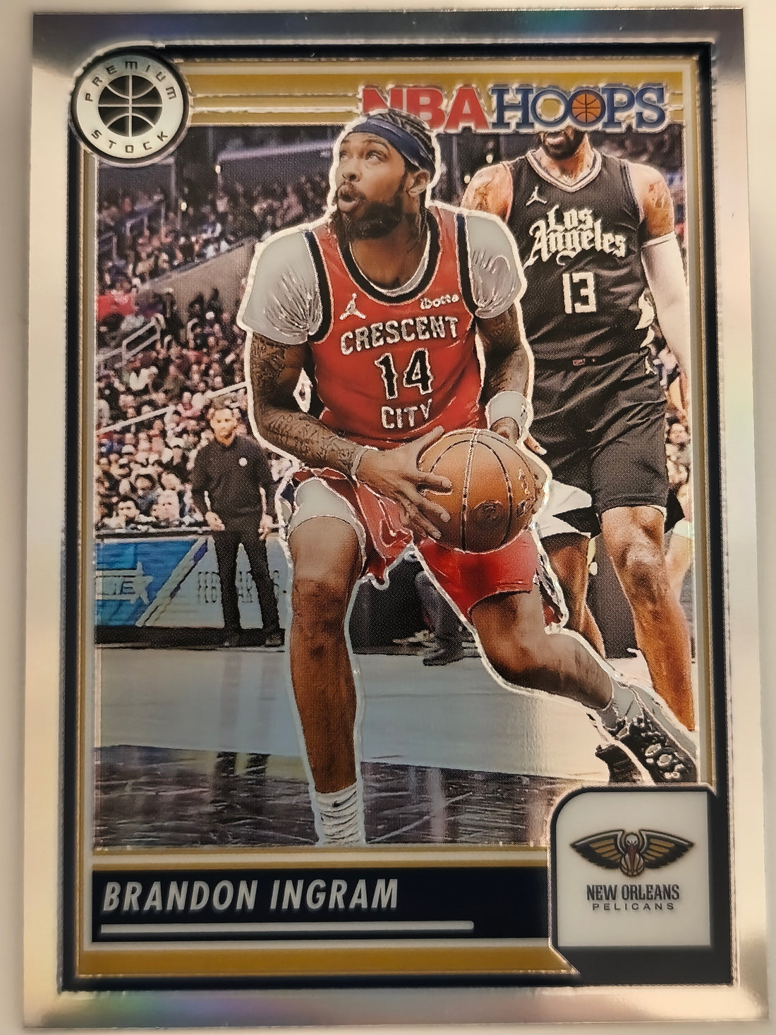 2023-24 Hoops Premium Stock Basketball Silver Prizm Brandon Ingram #191