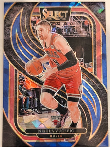 2024-25 Panini Select Basketball Blue Cracked Ice Prizm Nikola Vucevic #117