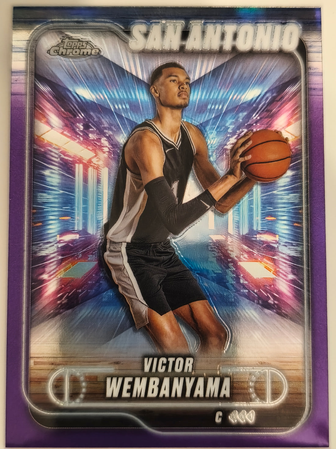 2024-25 Topps Chrome Basketball Purple Refractor Victor Wembanyama #193
