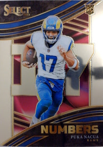 2023 Panini Select Football Numbers Puka Nacua #NMB-PNA