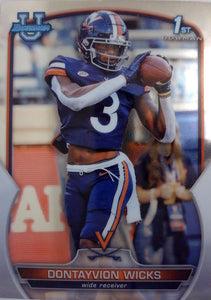 2022 Bowman University Chrome Football Dontayvion Wicks #96