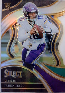 2023 Panini Select Football Silver Prizms Die Cuts Jaren Hall #261 Rookie