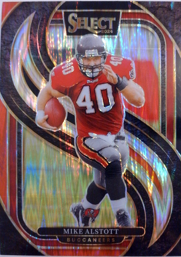 2024 Panini Select Football Black & Red Prizm Shock Mike Alstott #183