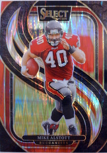 2024 Panini Select Football Black & Red Prizm Shock Mike Alstott #183
