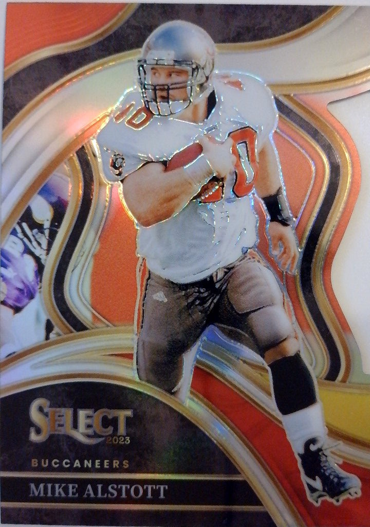 2023 Panini Select Football Red and Yellow Prizms Die Cuts Mike Alstott #233