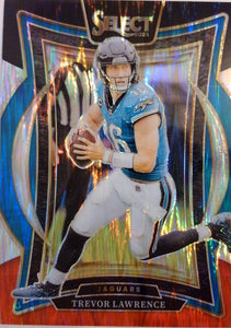 2024 Panini Select Football Black & Red Prizm Shock Trevor Lawrence #98