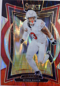 2024 Panini Select Football Black & Red Prizm Shock Budda Baker #14