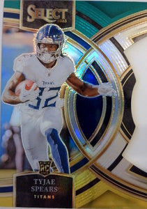 2023 Panini Select Football Silver Prizms Die Cuts Tyjae Spears #172