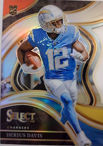 2023 Panini Select Football Red and Blue Prizms Die Cuts Derius Davis #277