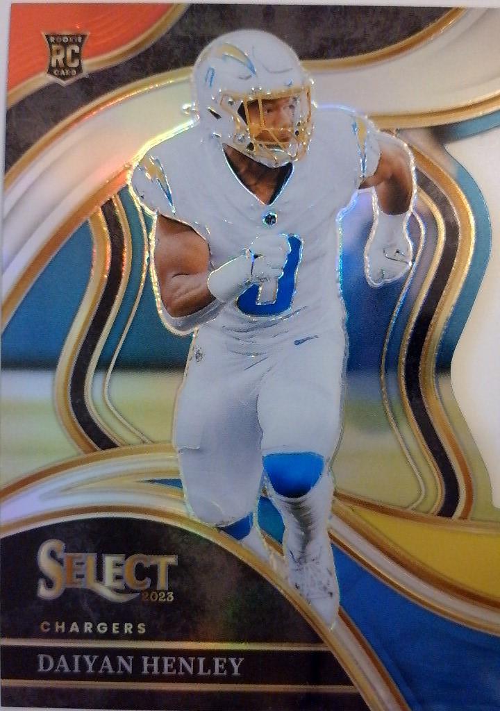 2023 Panini Select Football Red and Yellow Prizms Die Cuts Daiyan Henley #283