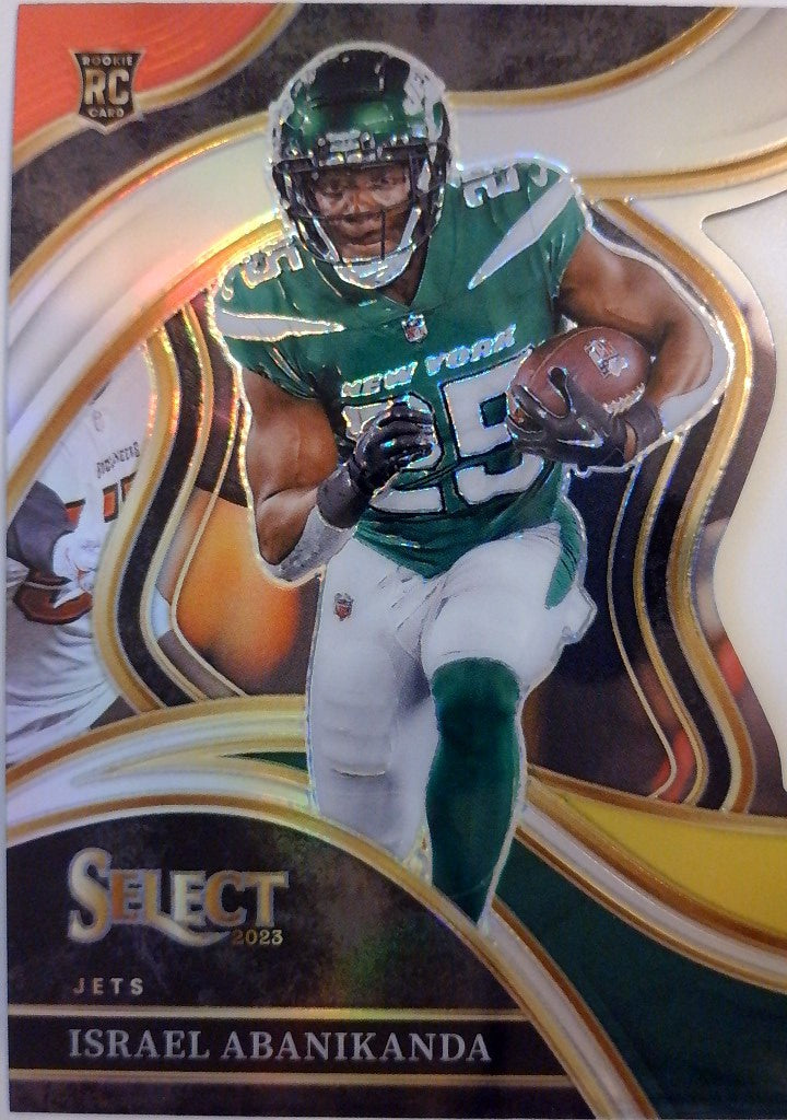 2023 Panini Select Red and Yellow Prizms Die Cuts Israel Abanikanda #267