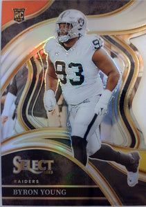 2023 Panini Select Football Red and Yellow Prizms Die Cuts Byron Young #290